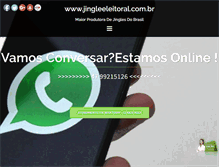 Tablet Screenshot of jingleeleitoral.com.br